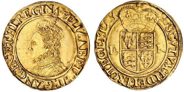 1/2 Pound 英格兰王国 金 Elizabeth I (1533-1603)