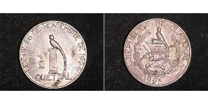 1/2 Quetzal Guatemala (1838 - ) Argent 