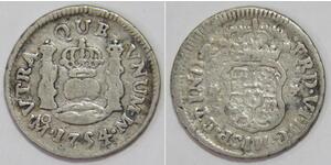 1/2 Real Nouvelle-Espagne (1519 - 1821) Argent Philippe V d