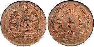 1/2 Real México (1867 - ) Cobre 