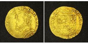 1/2 Real Habsburg Spain (1506 - 1700) Gold Philip II of Spain (1527-1598)