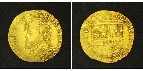 1/2 Real Habsburg Spain (1506 - 1700) Gold Philip II of Spain (1527-1598)