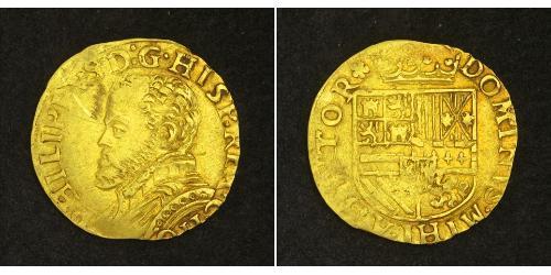 1/2 Real Habsburg Spain (1506 - 1700) Or Philippe II d