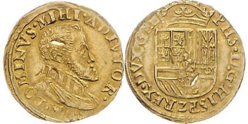 1/2 Real Habsburg Spain (1506 - 1700) Or Philippe II d