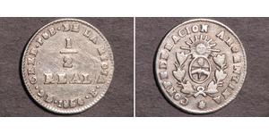 1/2 Real Argentina Plata 