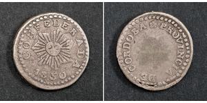 1/2 Real Argentina Plata 