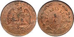 1/2 Real Messico (1867 - ) Rame 