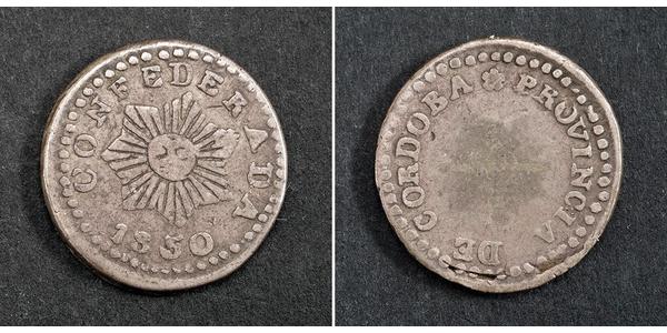 1/2 Real Argentinien Silber 
