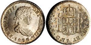 1/2 Real Bolivien Silber Ferdinand VII. von Spanien (1784-1833)