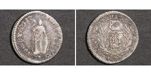 1/2 Real Peru Silber 