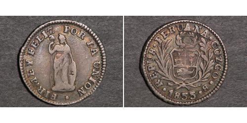 1/2 Real Peru Silber 