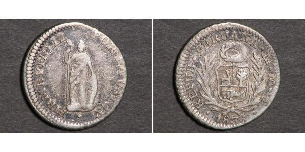 1/2 Real Peru Silber 