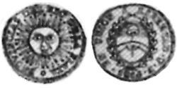 1/2 Real Vereinigte Provinzen des Río de la Plata (1810 -1831) Silber 