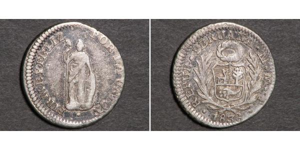 1/2 Real Peru Silver 