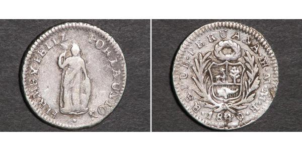 1/2 Real Peru Silver 