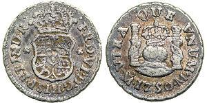 1/2 Real Spanish Mexico  / Kingdom of New Spain (1519 - 1821) Silver Ferdinand VII of Spain (1784-1833)