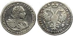 1/2 Rubel Russisches Reich (1720-1917) Silber Peter der Große(1672-1725)
