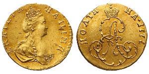 1/2 Rubel / 1 Poltina Russisches Reich (1720-1917) Gold Katharina II (1729-1796)