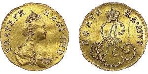 1/2 Rublo / 1 Poltina Imperio ruso (1720-1917) Oro Catalina II (1729-1796)