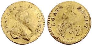 1/2 Rublo / 1 Poltina Imperio ruso (1720-1917) Oro Catalina II (1729-1796)