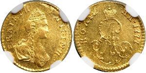 1/2 Rublo / 1 Poltina Imperio ruso (1720-1917) Oro Catalina II (1729-1796)