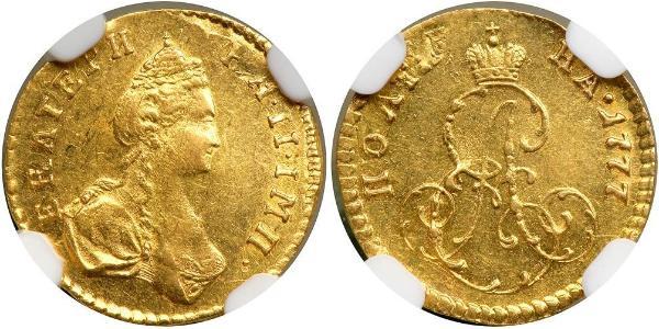 1/2 Rublo / 1 Poltina Imperio ruso (1720-1917) Oro Catalina II (1729-1796)