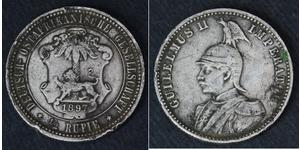 1/2 Rupee Afrique orientale allemande (1885-1919) Argent 