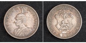 1/2 Rupee Afrique orientale allemande (1885-1919) Argent 