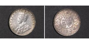 1/2 Rupee Raj britannique (1858-1947) Argent George V (1865-1936)