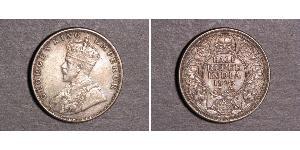 1/2 Rupee Raj britannique (1858-1947) Argent George V (1865-1936)