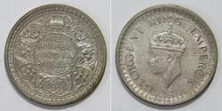 1/2 Rupee India Argento 