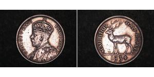 1/2 Rupee Mauritius Argento Giorgio V (1865-1936)