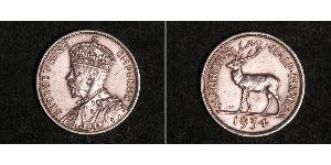 1/2 Rupee Mauritius Argento Giorgio V (1865-1936)