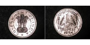 1/2 Rupee Inde (1950 - ) Nickel 