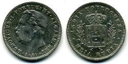 1/2 Rupee India portuguesa (1510-1961) Plata 