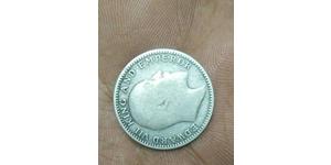 1/2 Rupee Raj Británico (1858-1947) Plata Eduardo VII (1841-1910)