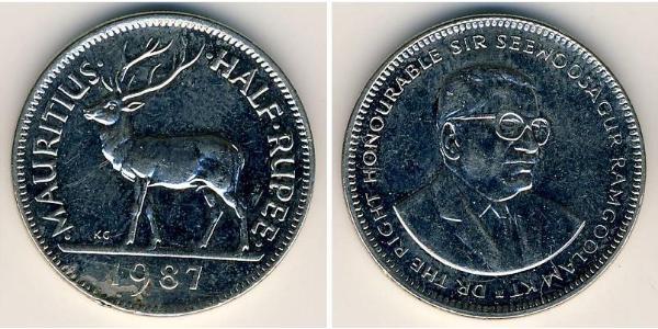 1/2 Rupee Mauritius  