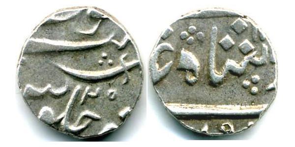 1/2 Rupee 印度 銀 