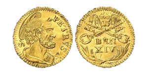 1/2 Scudo Vatican Gold 