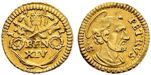 1/2 Scudo Vatican Gold 