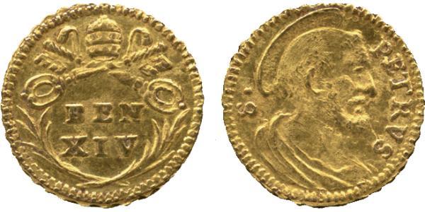 1/2 Scudo Vatican Gold 