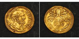 1/2 Scudo Ciudad del Vaticano Oro 