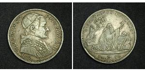 1/2 Scudo / 50 Baiocco 教皇国 (754 - 1870) 銀 