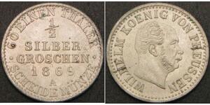 1/2 Silbergroschen 德国 銀 