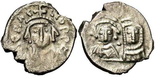 1/2 Siliqua Byzantinisches Reich (330-1453) Silber Herakleios (575-641)