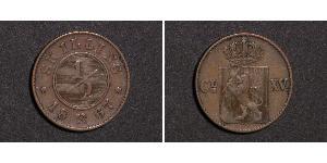 1/2 Skilling Norway Copper 