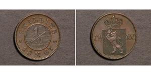 1/2 Skilling Norway Copper 