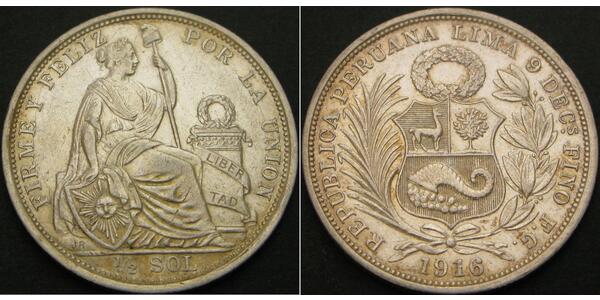 1/2 Sol Pérou Argent 