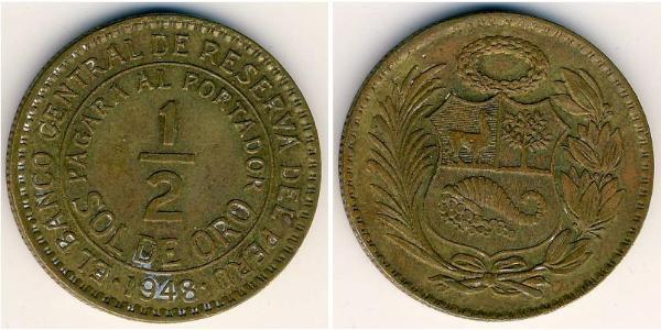 1/2 Sol Peru Bronze 