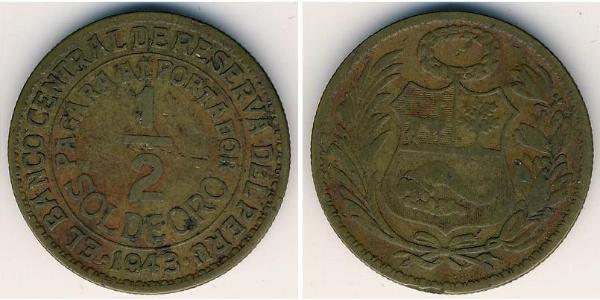 1/2 Sol Peru Bronze 